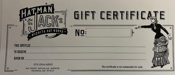 Hatman Jack's Gift Card